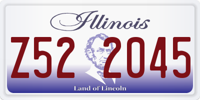 IL license plate Z522045