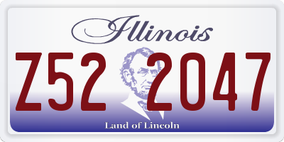 IL license plate Z522047