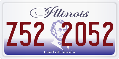 IL license plate Z522052