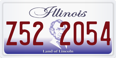 IL license plate Z522054