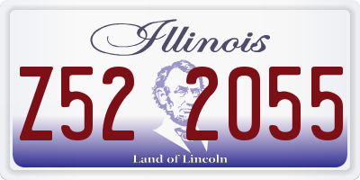 IL license plate Z522055