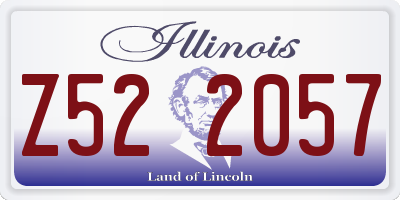 IL license plate Z522057