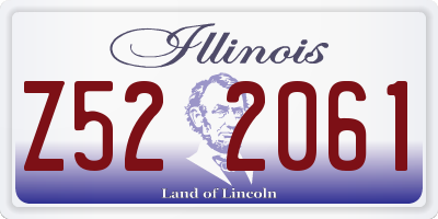IL license plate Z522061