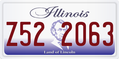 IL license plate Z522063