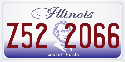 IL license plate Z522066