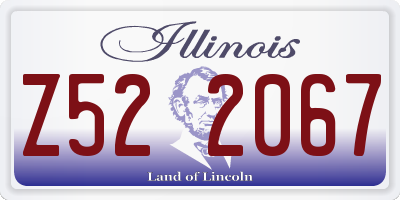 IL license plate Z522067