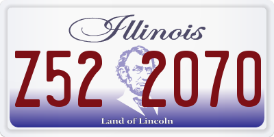 IL license plate Z522070