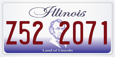 IL license plate Z522071