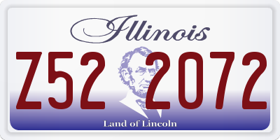 IL license plate Z522072