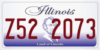 IL license plate Z522073