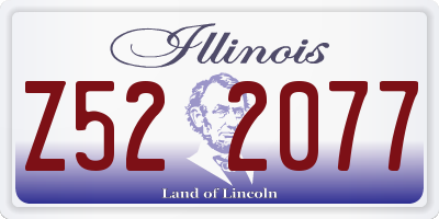 IL license plate Z522077