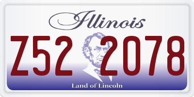 IL license plate Z522078