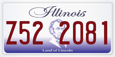 IL license plate Z522081