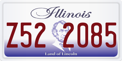 IL license plate Z522085