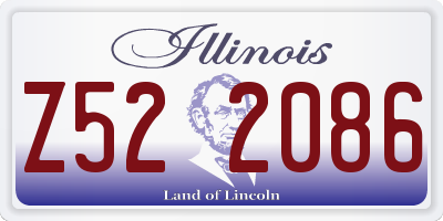 IL license plate Z522086