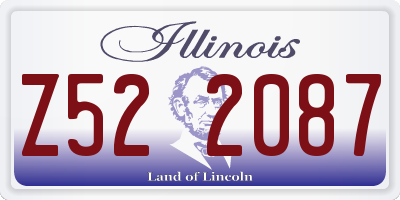 IL license plate Z522087