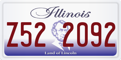 IL license plate Z522092