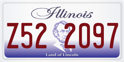 IL license plate Z522097