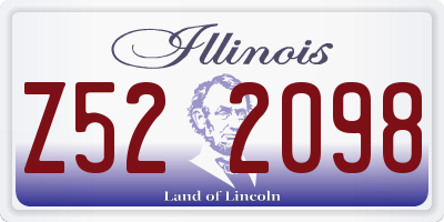 IL license plate Z522098