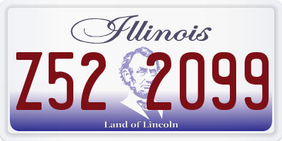 IL license plate Z522099