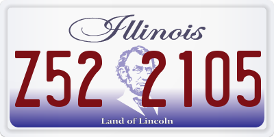 IL license plate Z522105