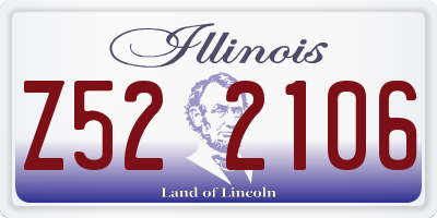 IL license plate Z522106