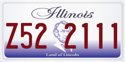 IL license plate Z522111