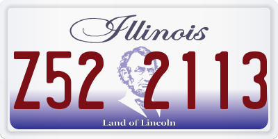 IL license plate Z522113