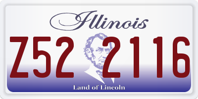 IL license plate Z522116