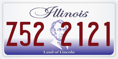 IL license plate Z522121