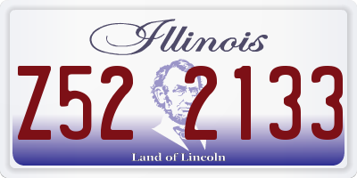 IL license plate Z522133