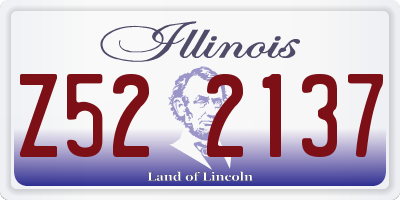 IL license plate Z522137