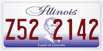 IL license plate Z522142