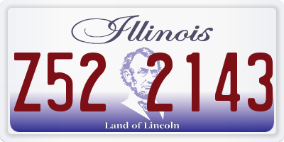 IL license plate Z522143