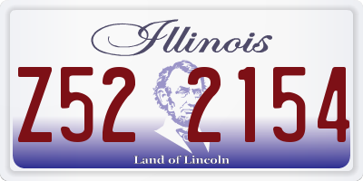 IL license plate Z522154