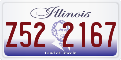 IL license plate Z522167