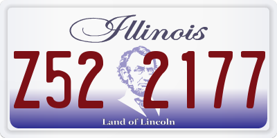 IL license plate Z522177