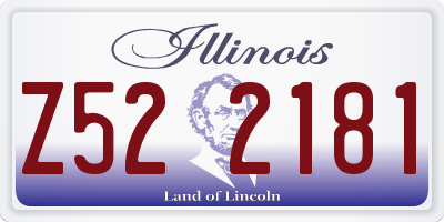 IL license plate Z522181