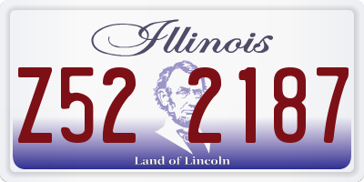 IL license plate Z522187