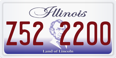 IL license plate Z522200