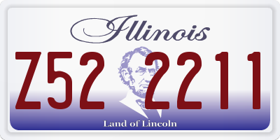 IL license plate Z522211