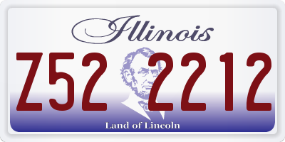 IL license plate Z522212