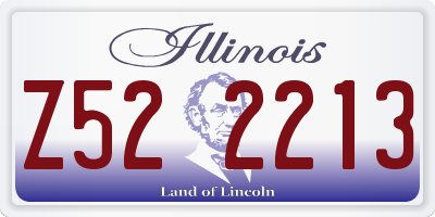 IL license plate Z522213