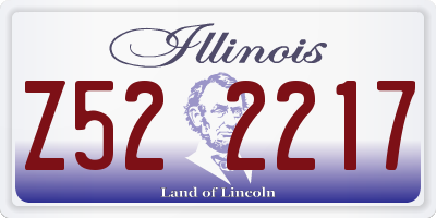 IL license plate Z522217