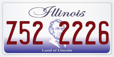 IL license plate Z522226