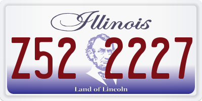 IL license plate Z522227