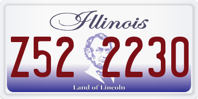 IL license plate Z522230