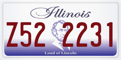 IL license plate Z522231