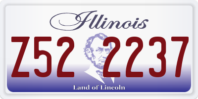 IL license plate Z522237
