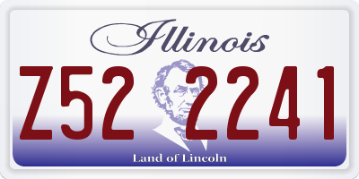 IL license plate Z522241